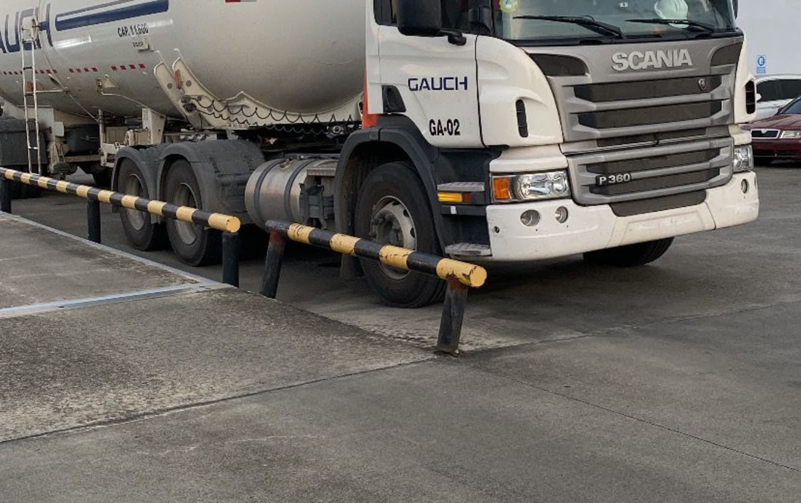 Unidad TGA-02 · Scania P360 · terminal de combustible